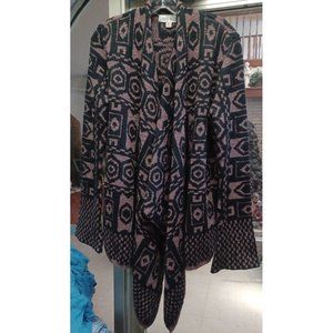 Knox Rose Womens Sweater Medium Purple & Black